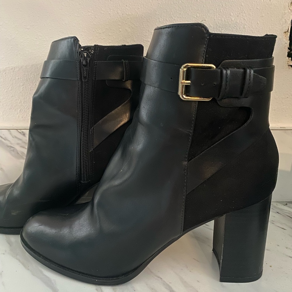 H&M Black Heeled Bootie